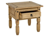 Corona Pine One Drawer Lamp Table